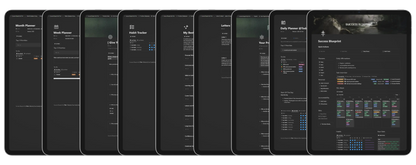 Success Blueprint Digital/Notion Edition All Pages, Dashboard, Daily Planner, 30-Day Review, Daily Affirmations, Habit Tracker, Weekly Planner, Month Planner, Letters to Yourself, My Best Self, Goals, and Projects. By usethriv.com